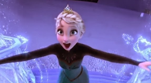 Idina Menzel singing "Let It Go" in "Frozen"