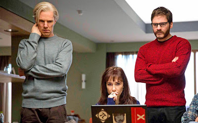 Benedict Cumberbatch, Carice Van Houten, and Daniel Bruhl in "The Fifth Estate"