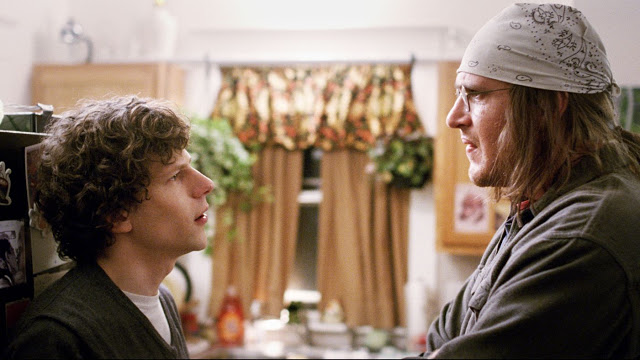 Jesse Eisenberg and Jason Segel talk (and talk) in "The End of the Tour"