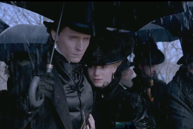 Tom Hiddleston plays a suitor with a secret, because everyone in this movie has secrets