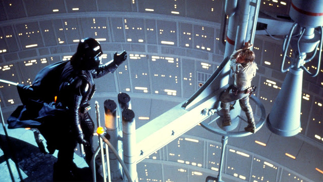 Darth Vader and Luke Skywalker in "The Empire Strikes Back"