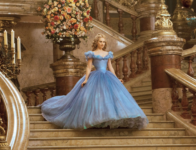 Lily James in "Cinderella"