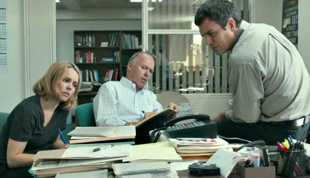 A scene from "Spotlight", the surprise winner of the 2015 Best Picture