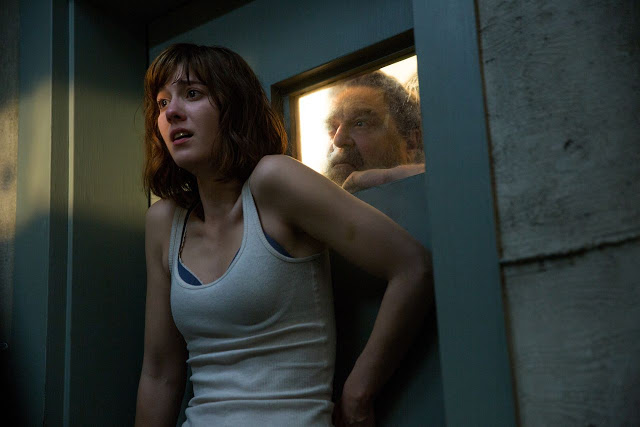 Mary Elizabeth Winstead and John Goodman in "10 Cloverfield Lane"