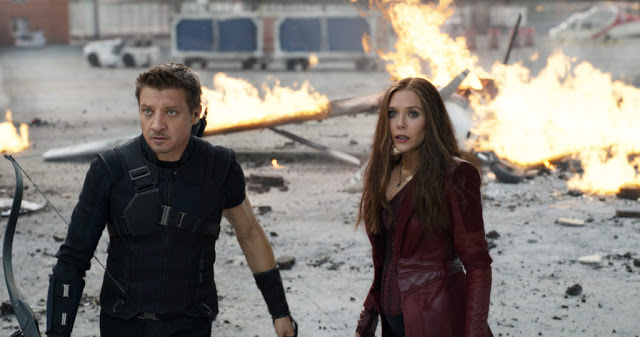 Jeremy Renner and Elizabeth Olsen, seeing what they hath wreaked