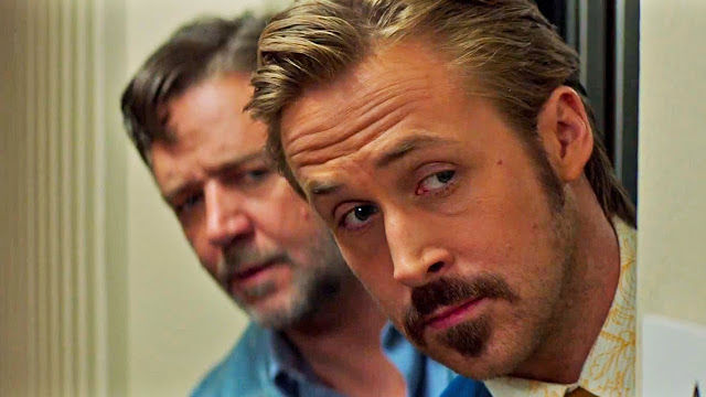 Russell Crowe and Ryan Gosling in Shane Black's "The Nice Guys"