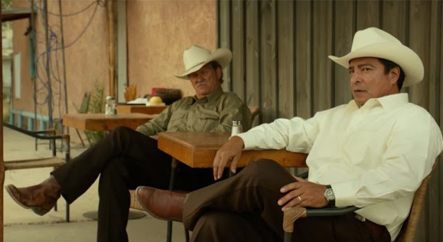 Jeff Bridges and Gil Birmingham, cracking wise on a stakeout