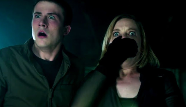 Dylan Minnette and Jane Levy are in over their head in the thriller "Don't Breathe"