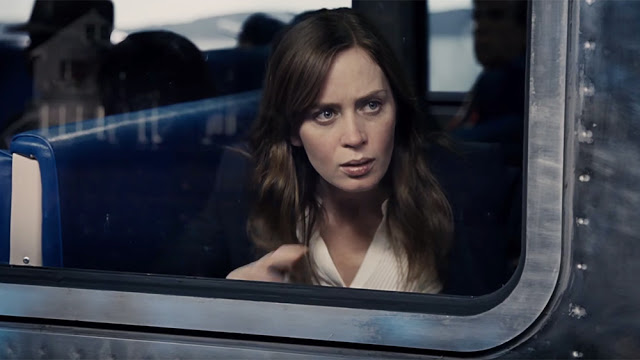 Emily Blunt is suspicious and suspected in "The Girl on the Train"