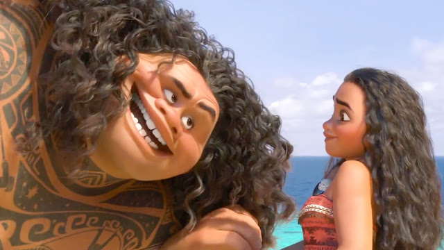 Dwayne Johnson and Auli’i Cravalho are on an adventure in Disney's "Moana"