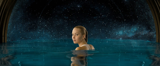 Jennifer Lawrence in "Passengers", a dual Oscar nominee