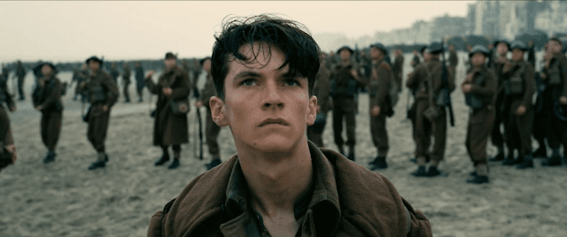 Fionn Whitehead plays one of the many frightened, sympathetic faces