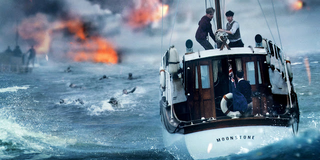 Soldiers swim to rescue in Christopher Nolan's staggering "Dunkirk"
