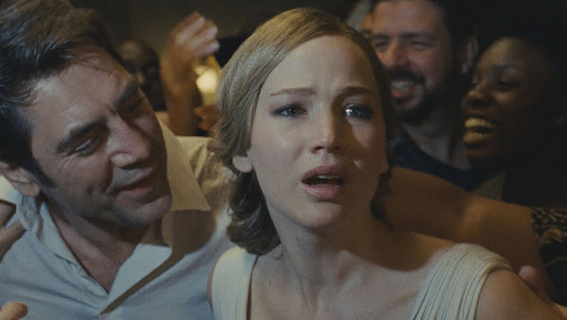 Jennifer Lawrence and Javier Bardem in Darren Aronofsky's "mother!"