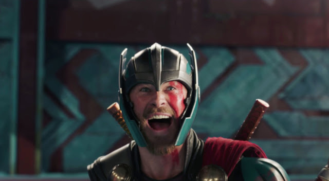 Find someone who looks at you the way Chris Hemsworth can play a reaction shot