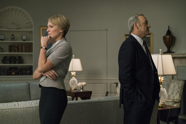 Robin Wright and Kevin Spacey in "House of Cards"