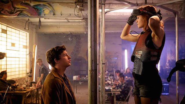 Tye Sheridan and Olivia Cooke in Steven Spielberg's "Ready Player One"