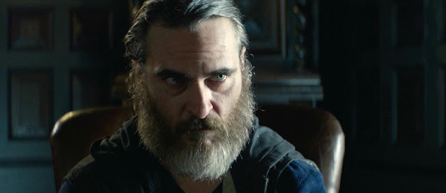 Joaquin Phoenix as a sullen killer in Lynne Ramsay's "You Were Never Really Here"