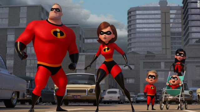 The Parr family is back in "Incredibles 2"