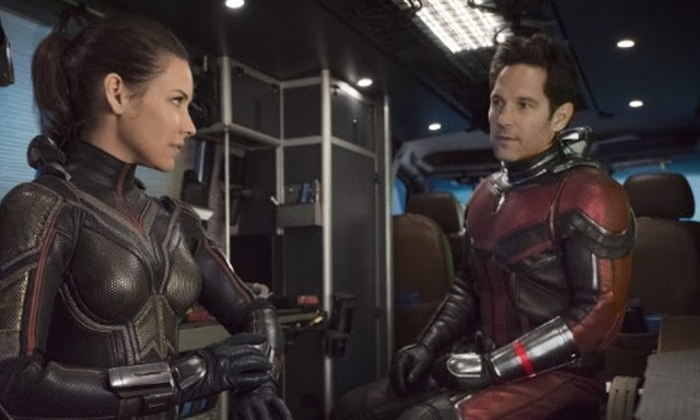 Evangeline Lilly and Paul Rudd in Marvel's "Ant-Man and the Wasp"