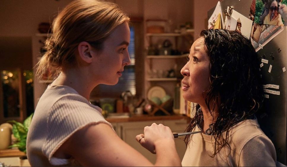 Jodie Comer and Sandra Oh in "Killing Eve".