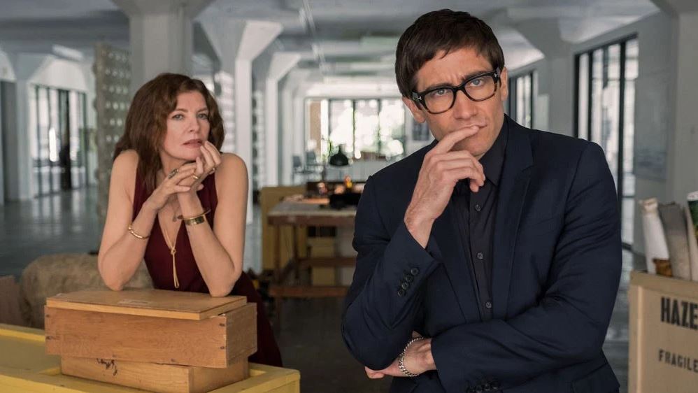 Rene Russo and Jake Gyllenhaal in "Velvet Buzzsaw"