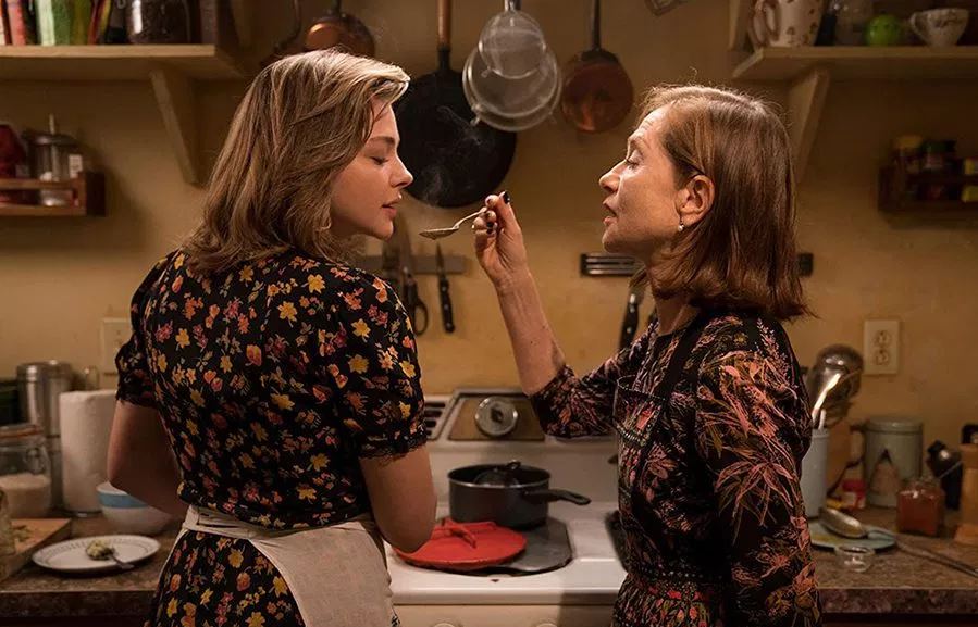 Chloë Grace Moretz and Isabelle Huppert in "Greta".