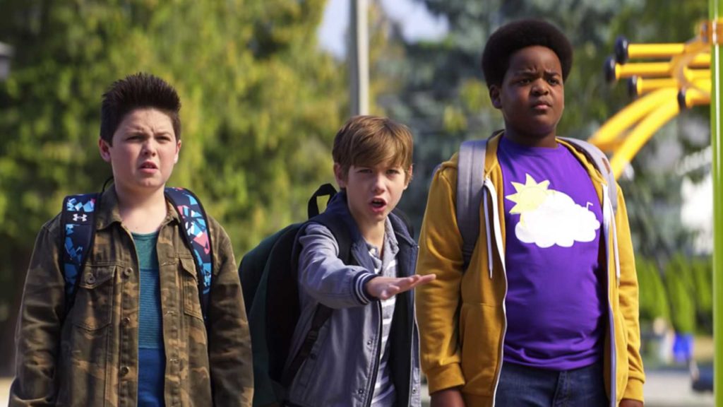 Brady Noon, Jacob Tremblay, and Keith L. Williams in "Good Boys"