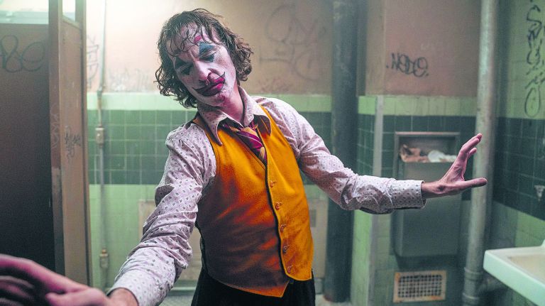 Joaquin Phoenix in likely Best Picture nominee "Joker"