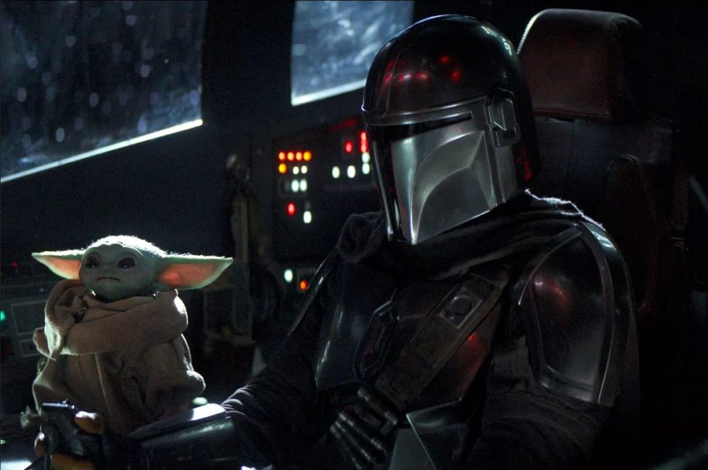 [whispers] That's the Mandalorian.