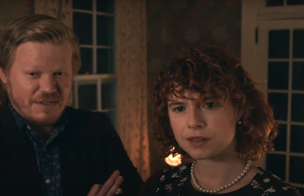 Jesse Plemons and Jessie Buckley in Charlie Kaufman's "I'm Thinking of Ending Things"