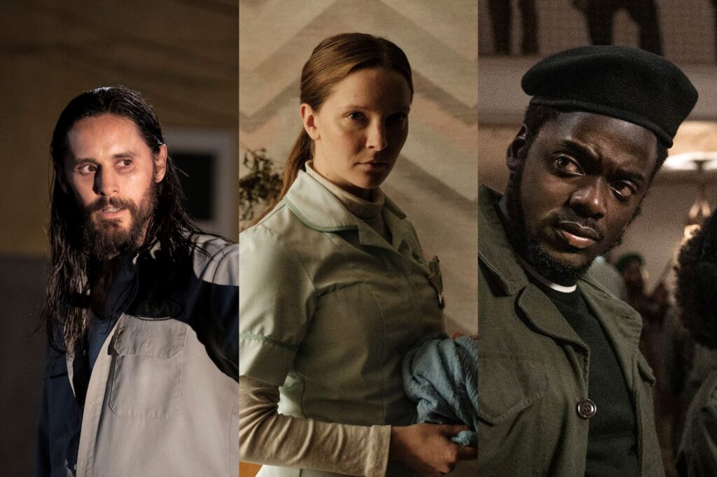 Jared Leto in The Little Things; Morfydd Clark in Saint Maud; Daniel Kaluuya in Judas and the Black Messiah