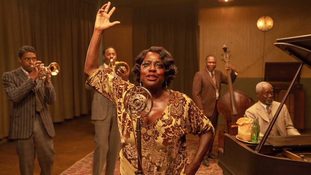 Viola Davis and Chadwick Boseman in Ma Rainey's Black Bottom