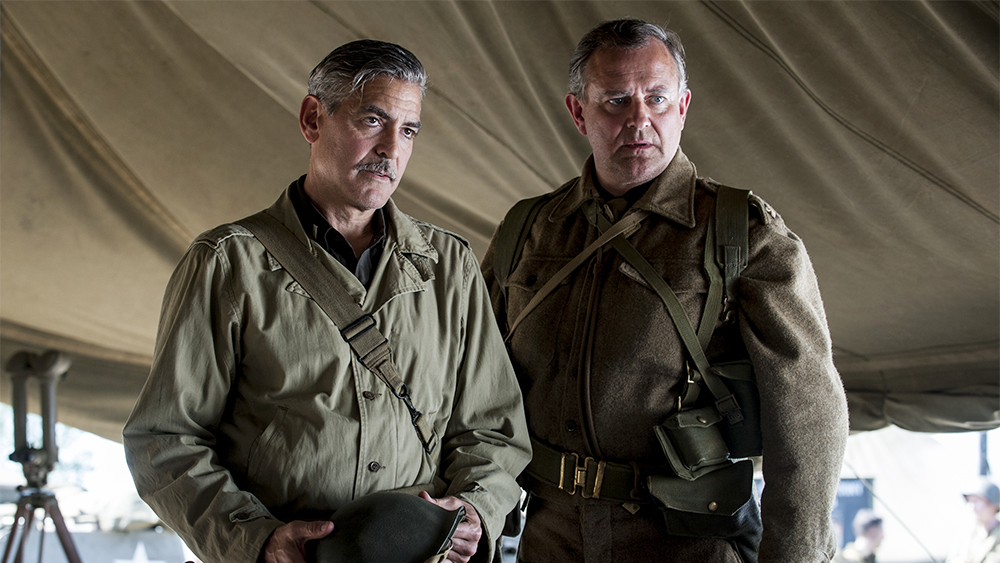 George Clooney and Hugh Bonneville in The Monuments Men