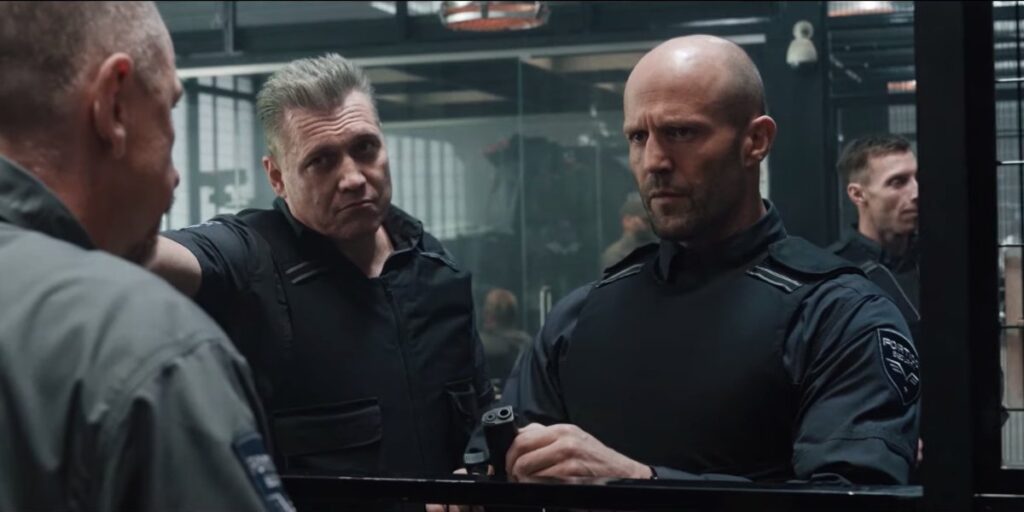 Holt McCallany and Jason Statham in Wrath of Man
