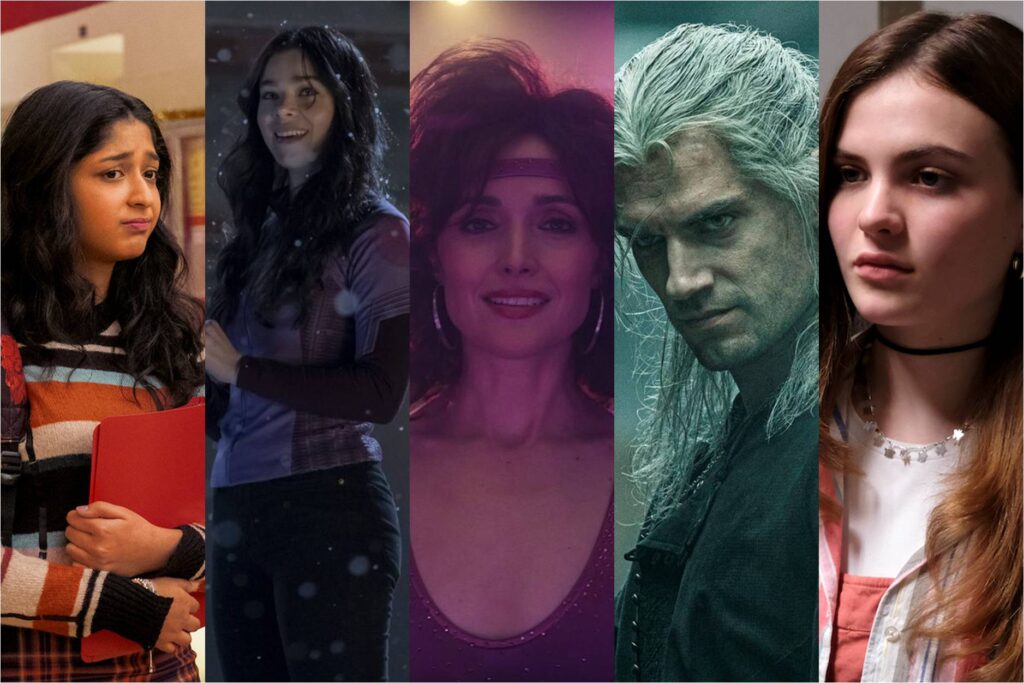 Maitreyi Ramakrishnan in Never Have I Ever, Hailee Steinfeld in Hawkeye; Rose Byrne in Physical; Henry Cavill in The Witcher; Chiara Aurelia in Cruel Summer