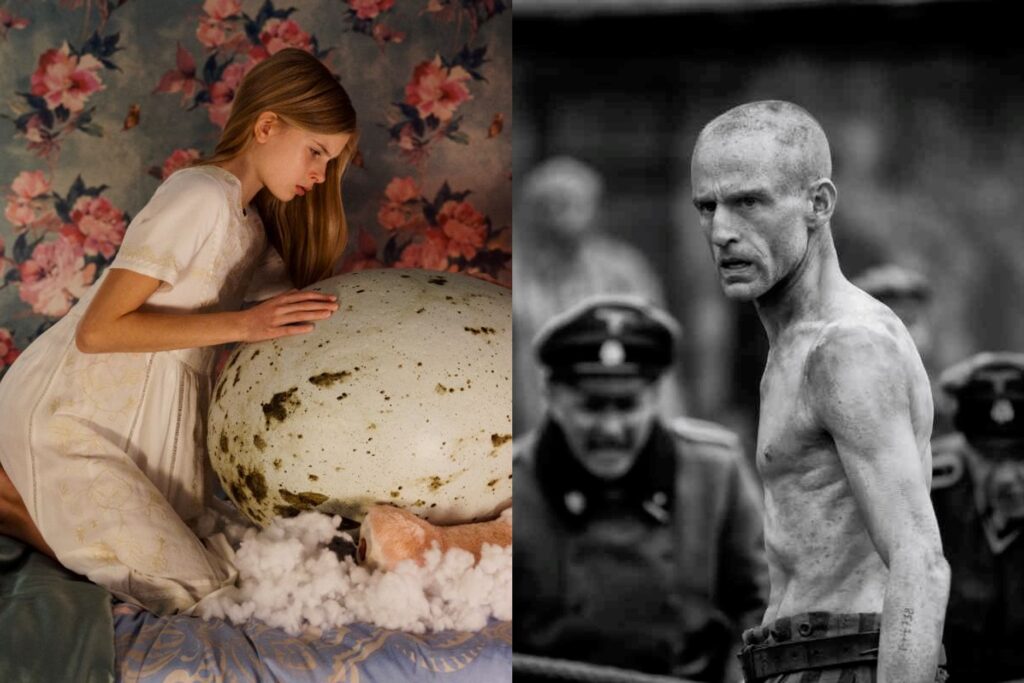 Ben Foster in The Survivor; Siiri Solalinna in Hatching