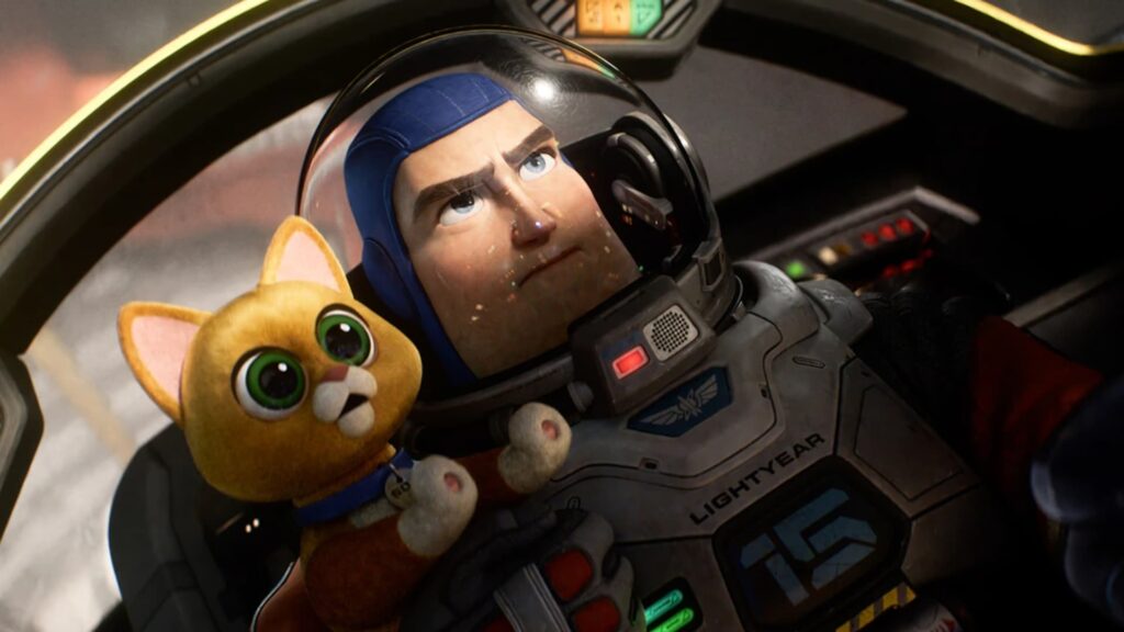 Chris Evans and Sox in Lightyear