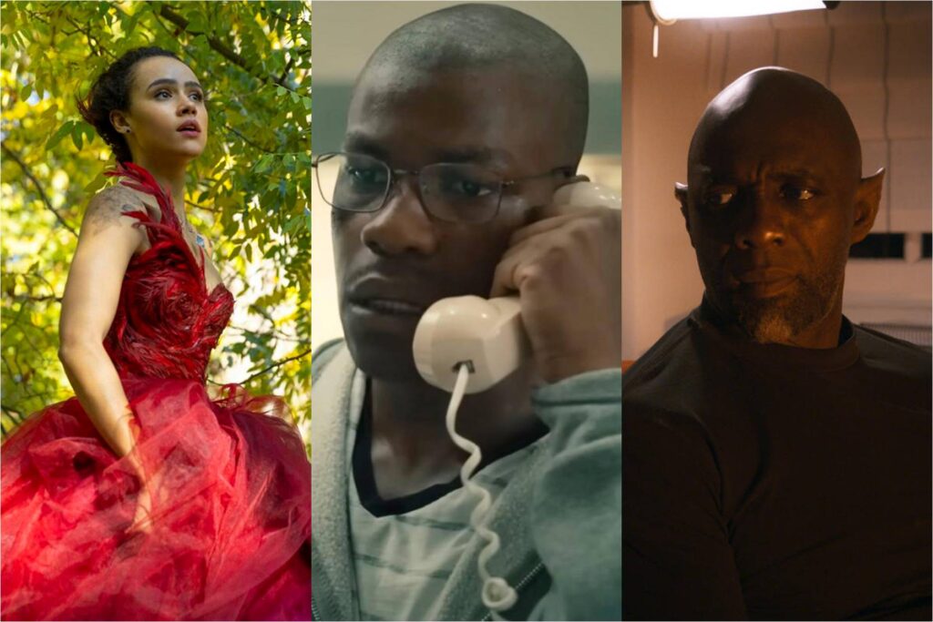 Nathalie Emmanuel in The Invitation, John Boyega in Breaking, Idris Elba in Three Thousand Years of Longing