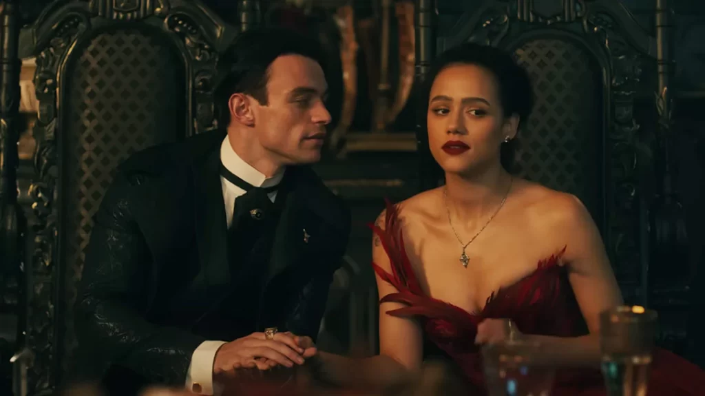 Thomas Doherty and Nathalie Emmanuel in The Invitation
