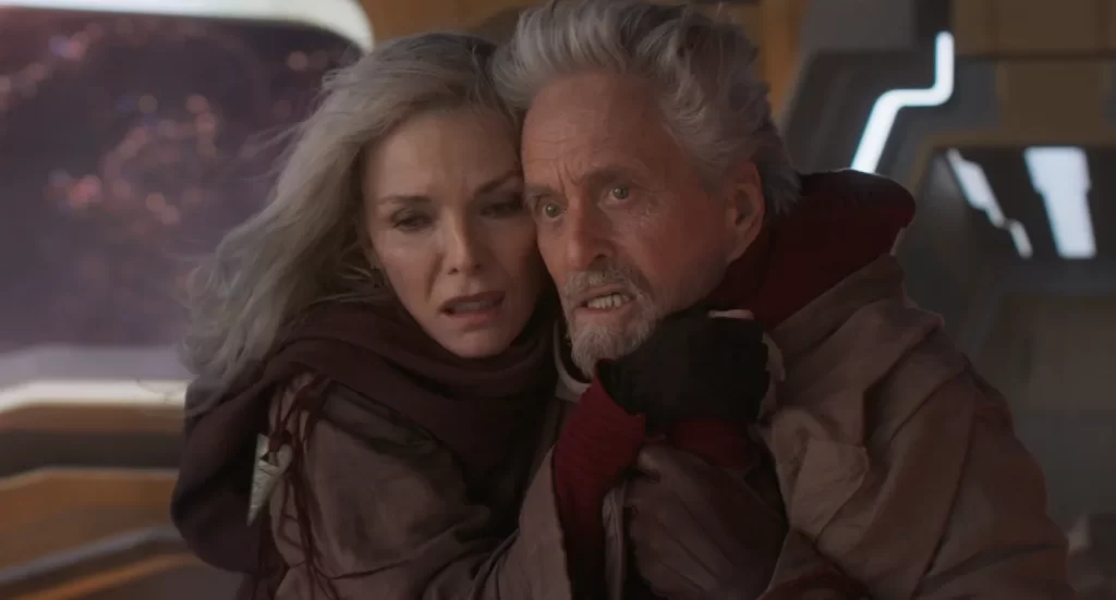 Michelle Pfeiffer and Michael Douglas in Ant-Man and the Wasp: Quantumania