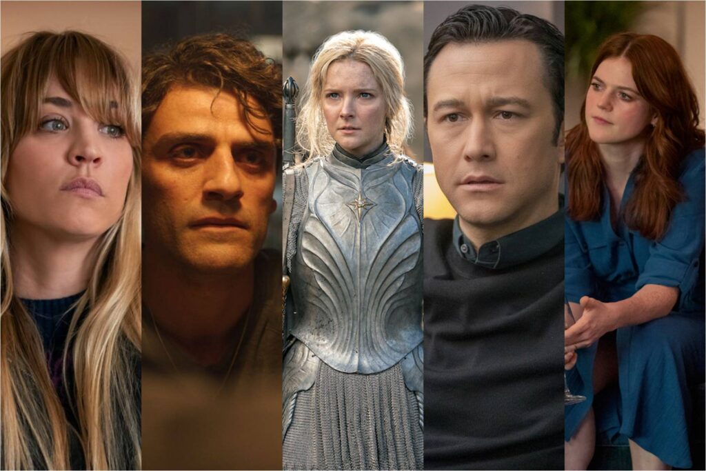 Kaley Cuoco in The Flight Attendant; Oscar Isaac in Moon Knight; Morfydd Clark in Saint Maud; Joseph Gordon Levitt in Super Pumped; Rose Leslie in The Time Traveler's Wife