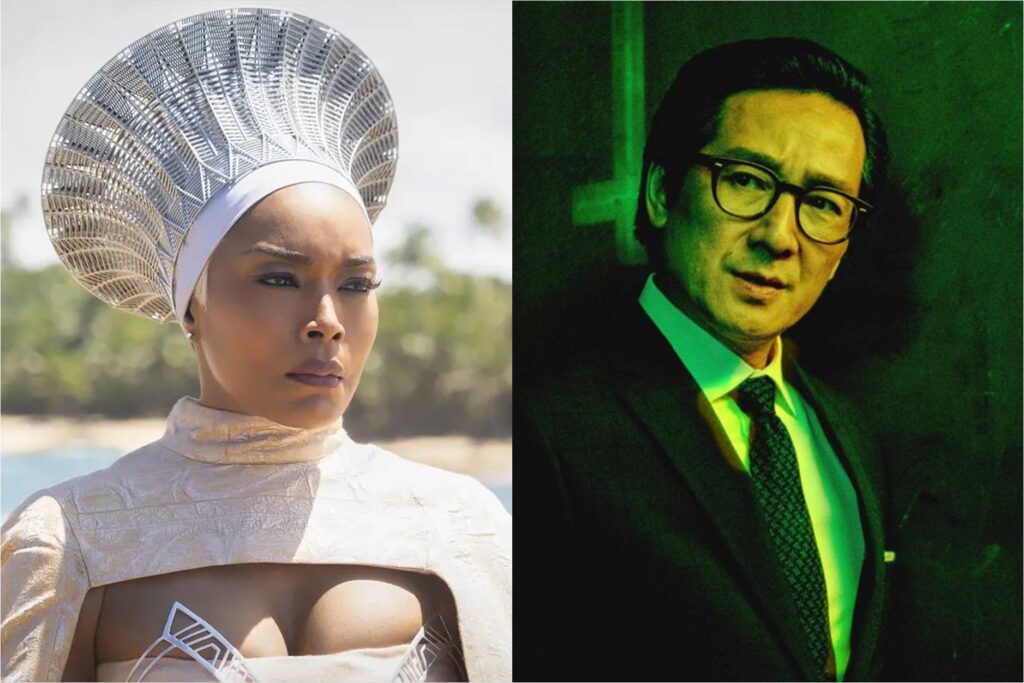 Angela Bassett in Black Panther: Wakanda Forever; Ke Huy Quan in Everything Everywhere All at Once