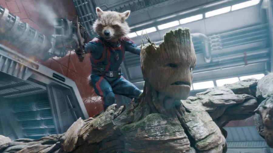Rocket and Groot in Guardians of the Galaxy, Vol. 3