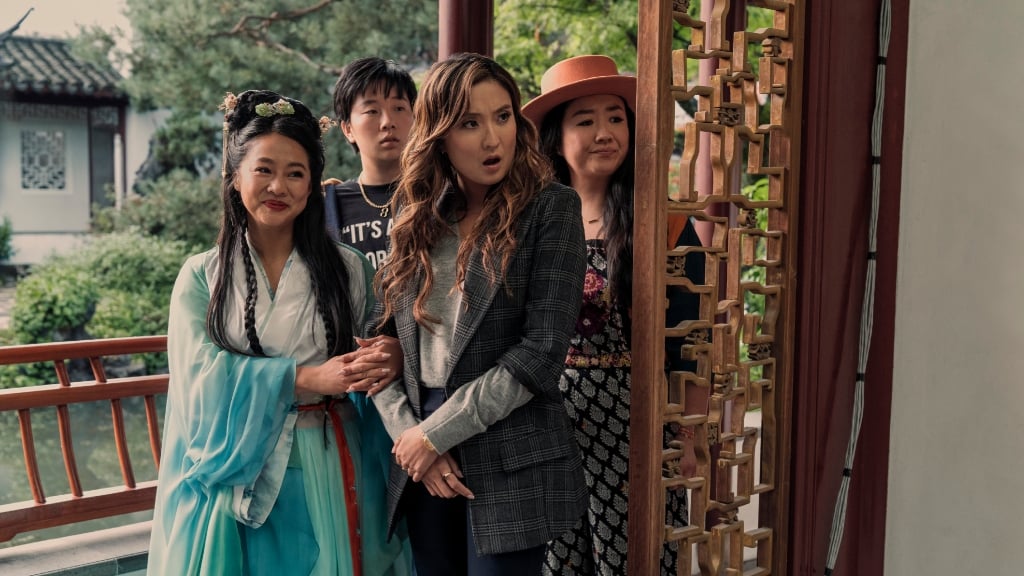 Stephanie Hsu, Ashley Park, Sabrina Wu, and Sherry Cola, in Joy Ride