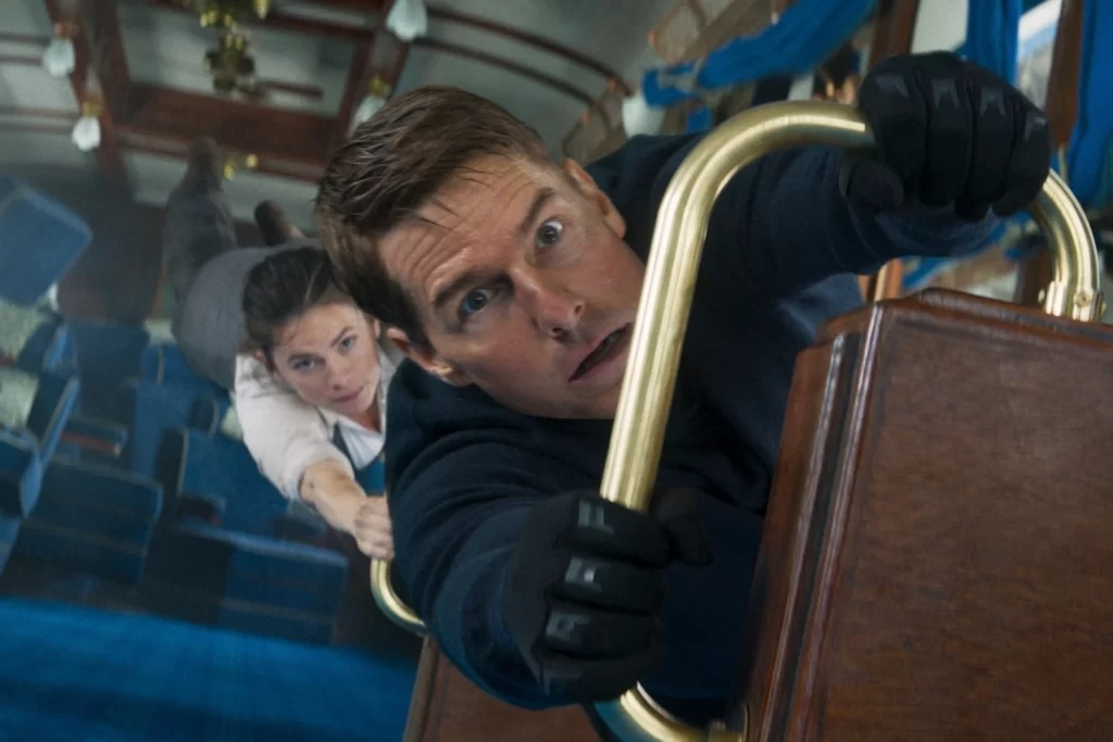 Tom Cruise and Hayley Atwell in Mission: Impossible, Dead Reckoning, Part One