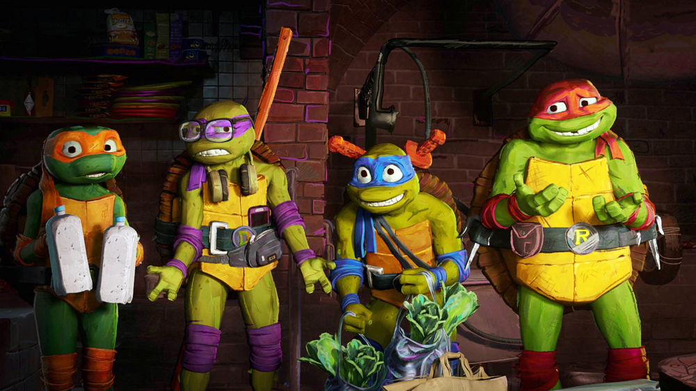 A scene from Teenage Mutant Ninja Turtles: Mutant Mayhem