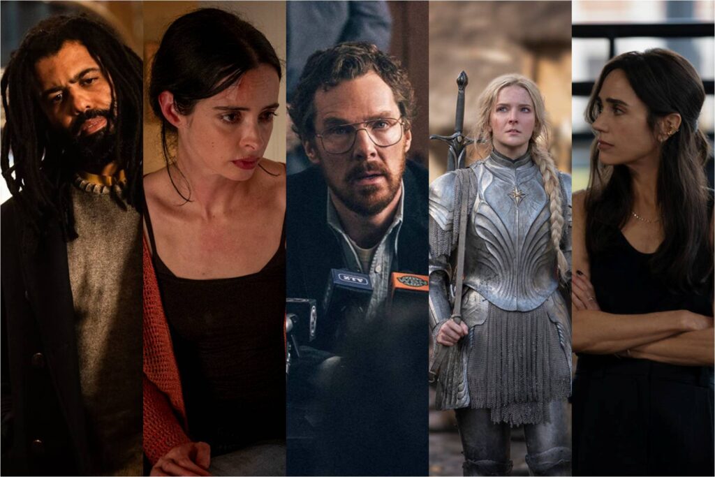 Daveed Diggs in Snowpiercer; Krysten Ritter in Orphan Black: Echoes; Benedict Cumberbatch in Eric; Morfydd Clark in The Lord of the Rings: The Rings of Power; Jennifer Connelly in Dark Matter