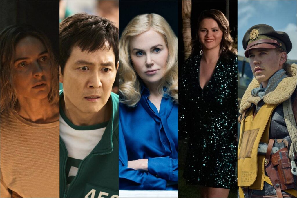 Rebecca Ferguson in Silo; Lee Jung-jae in Squid Game; Nicole Kidman in The Perfect Couple; Selena Gomez in Only Murders in the Building; Austin Butler in Masters of the Air