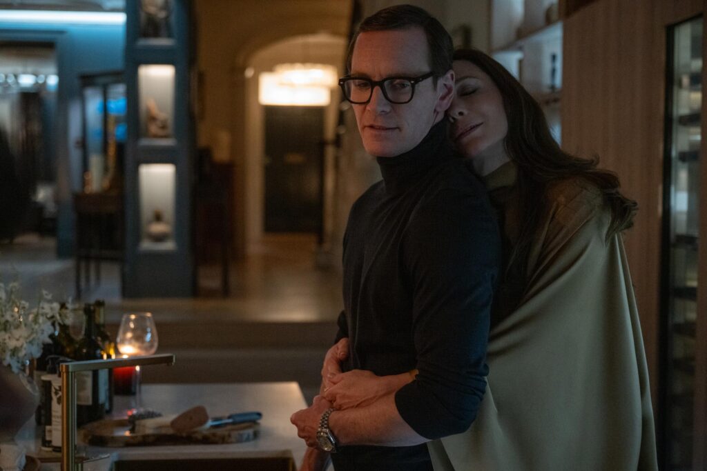 Michael Fassbender and Cate Blanchett in Black Bag